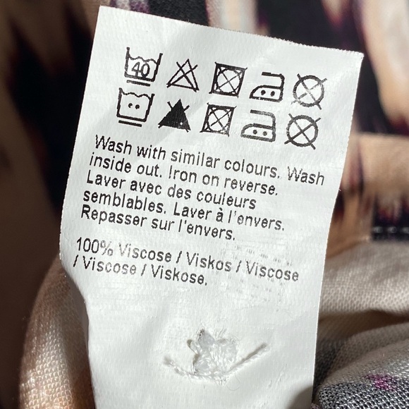 River Island Large Men’s Short Sleeve Abstract Print Button Front Casual Shirt - Picture 7 of 8